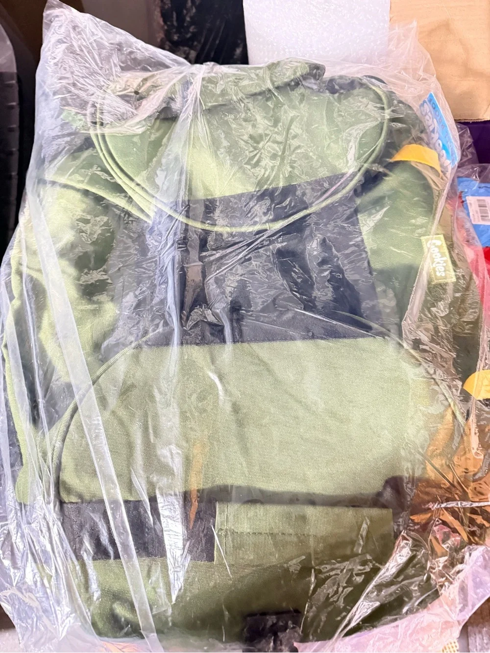 Cookies Green Yellow Smell Proof XL Duffle Bag Gym Bag Weekend Bag